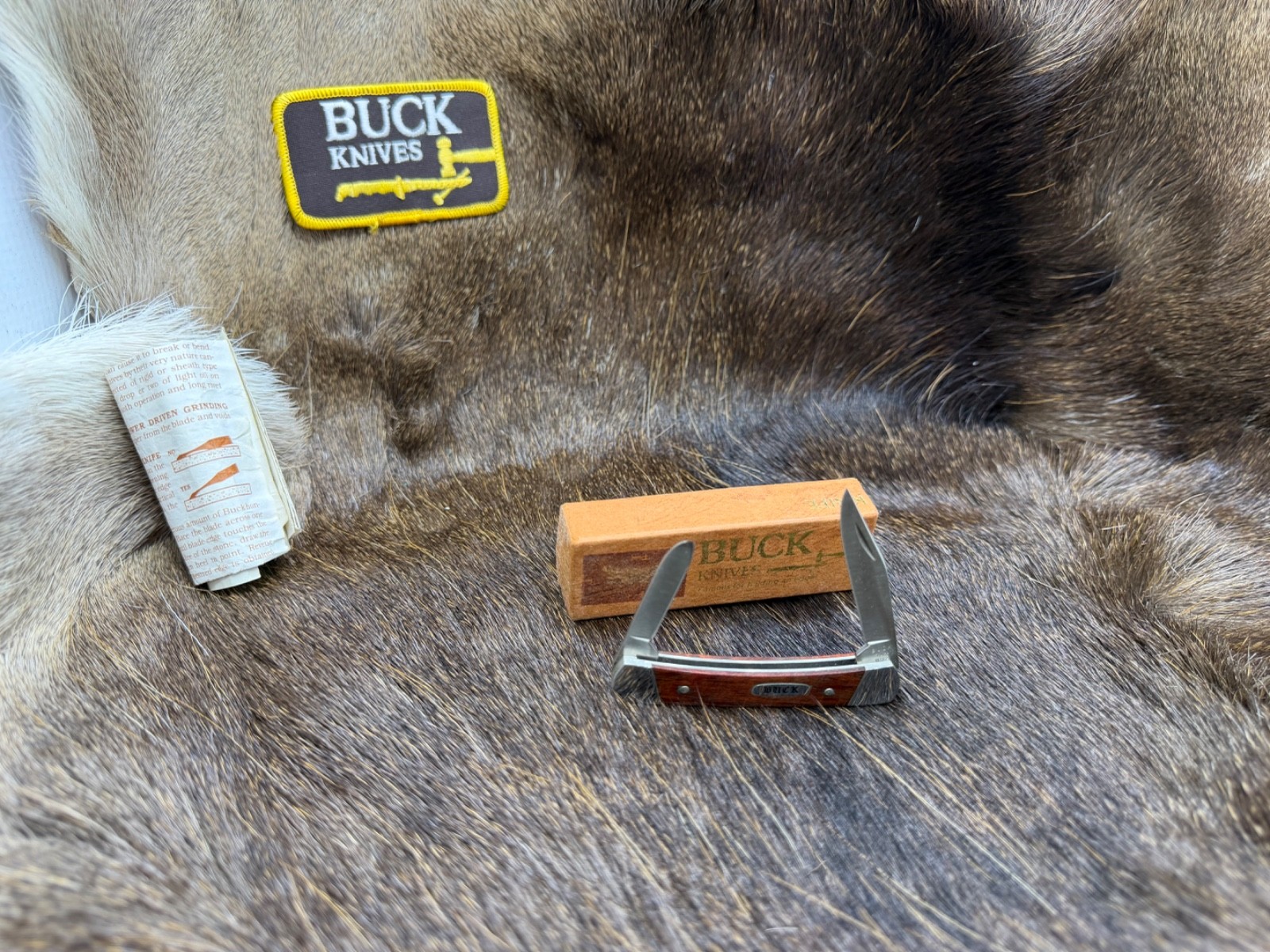 Vintage Buck 709 Yearling With Rosewood Handles Mint Box Rare+++