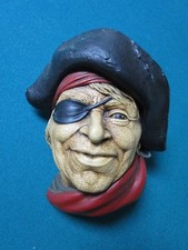 CHAKLWARE MADE IN ENGLAND PIRATE HEAD FACE 5"