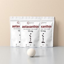 3 PACK Astaxanthin 120 Softgels 12mg - Supports Eye Health and Joint Health.