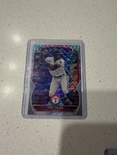 2023 Bowman Chrome Yosy Galan Aqua Pink Vapor Refractor /125 Rangers #BCP-221