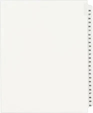 AVE01331 - Legal Ring Binder Tab Dividers