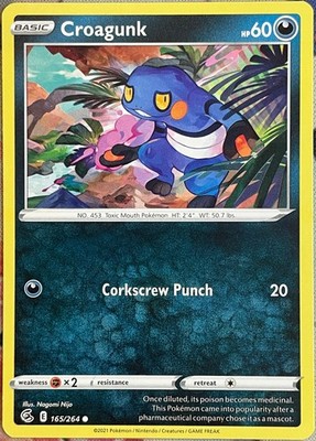Croagunk - 165/264 - Fusion Strike Pokemon 2021