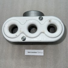 CROUSE HINDS CONDULET OUTLET BODY 2" HUB PLUS (3X) 3/4" HUB PORCELAIN