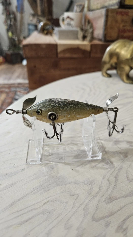 Nariz de pendiente más alta Heddon 100 GCB vintage. Accesorios marcados, hardware para tazas, 8 oz. Foto 2 de 4