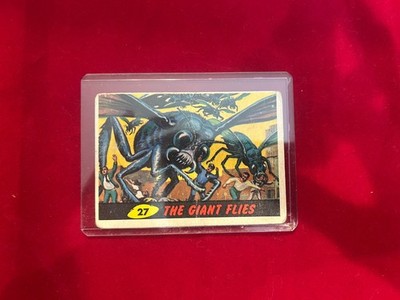 1962 Topps Bubbles Mars Attacks! The Giant Flies #27 ORIGINAL AUTHENTIC 