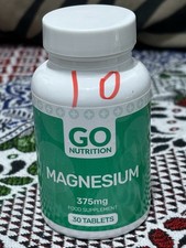 MAGNESIUM 375mg FOOD SUPPLEMENT 30 TABLETS. FREE P+P 0.98 per thousand milligrams