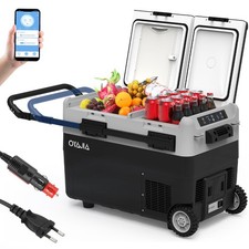 Kompressor Kühlbox 12/24V 48L AEG ±20°C Kühlschrank Camping Auto Boot Tragbare