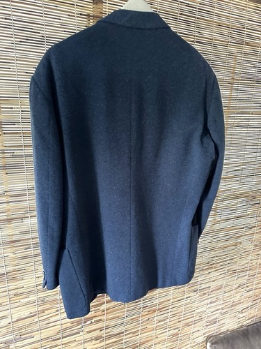 Versace Jeans Couture Men’s EU 52 Wool Black Blazer Made in Italy Moth Distress - Picture 4 of 17