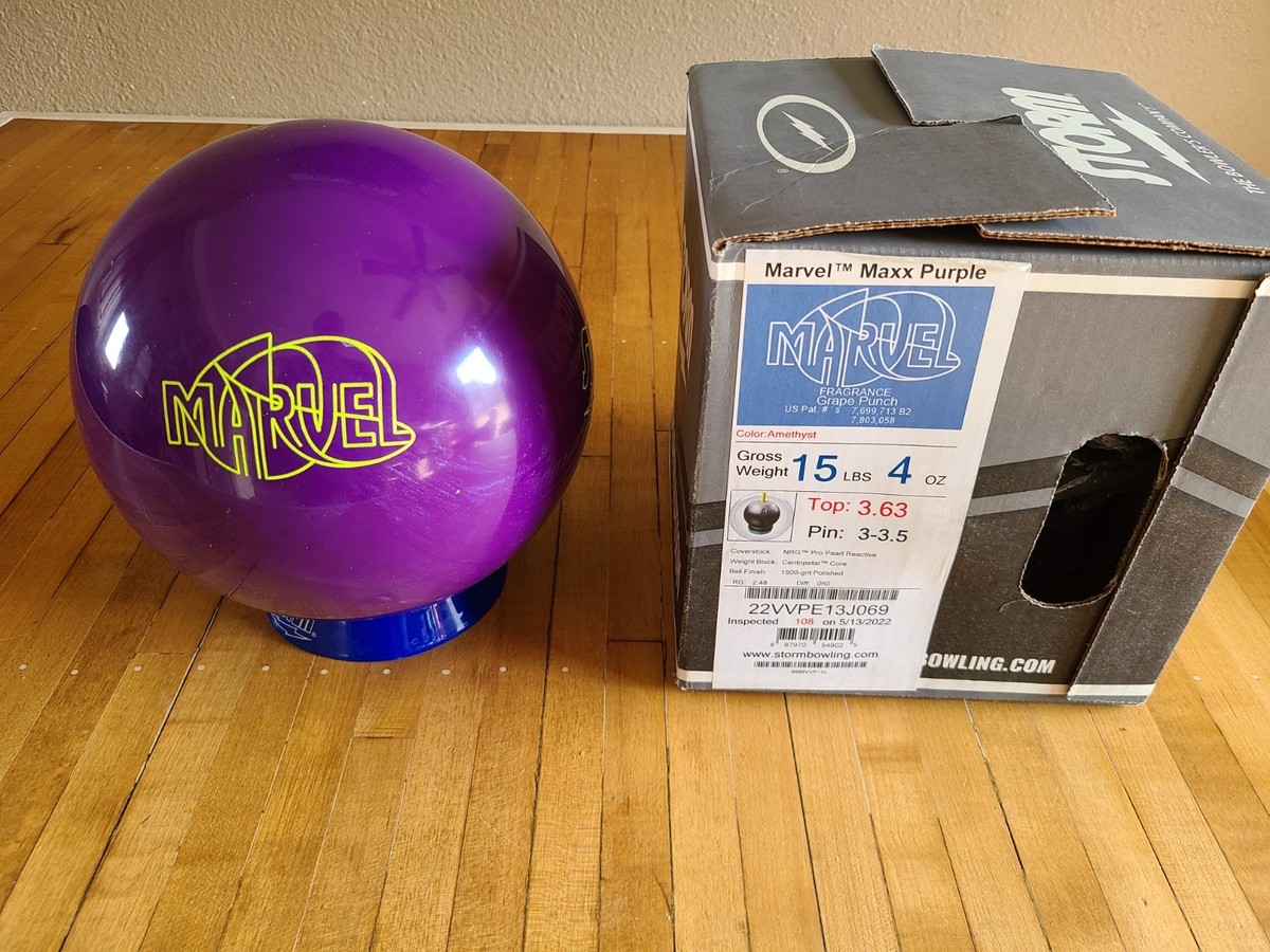 Storm Marvel Maxx Purple Bowling Ball | 15lbs Storm Marvel Maxx Purple Bowling Ball | 15lbs