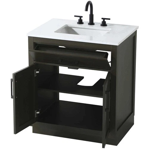 Elegant Lighting VF29730MMB Alden Vanity Mocha Brown - Picture 7 of 11