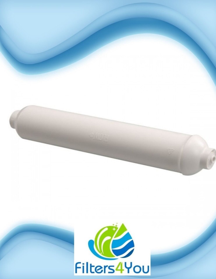 Aicro GAC-Inline-Filter 25,4x5,1 Cm – Mit 6,35 Mm Schnellanschluss, Für Umkehrosmose & Kühlschränke