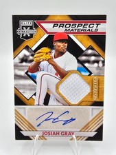 2021 Elite Extra Edition Josiah Gray Prospect Materials Auto Patch Nationals AU