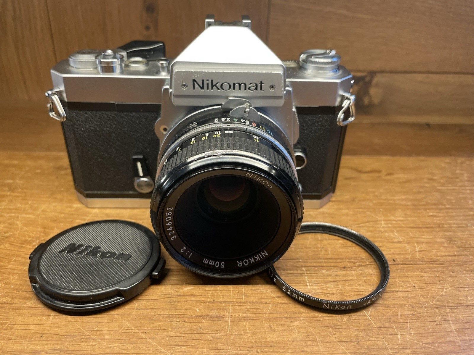 *Near Mint* Nikon Nikomat FT2 Film Camera New Nikkor 50mm F/2 Lens From Japan