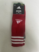 Adidas Soccer Socks Copa Zone Cushion Size Large Red White NWt