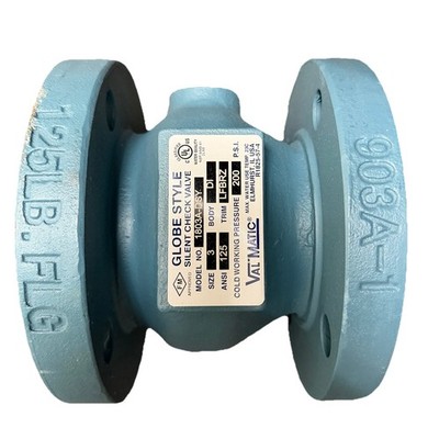 VAL-MATIC 1803A-DSY Silent Check Valve Inline Valve Body 3'' Pipe Size Minor Rust