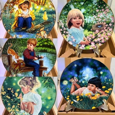 1987 The Hamilton Collection Treasured Days By Higgins Bond 5 plate set