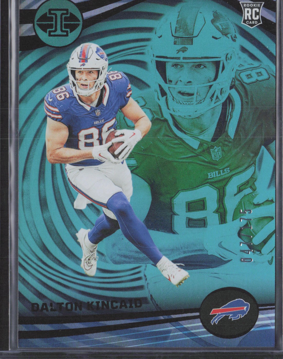 Dalton Kincaid 2023 Panini Illusions Teal Trophy Collection #13 SN #/175