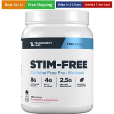 Stim-Free Pre-Workout - Caffeine & Stim Free Pre Workout Powder for Men and W...