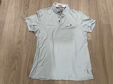 Blue Ted Baker Short Sleeve Polo Shirt Men  s Size 4 M 