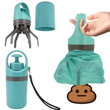 Portable Claw Poop Scooper with Bag Dispenser Commode picker for S/ M/ L Dogs US