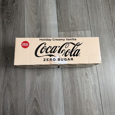 Rare Zero Sugar Holiday Creamy Vanilla Coke Coca-Cola 12 Pack Soda Pop