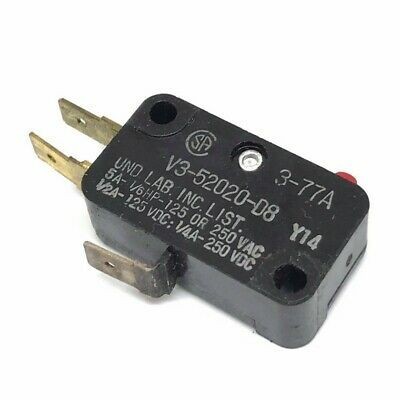 V3-52020-D8 Miniature Basic Switch 5A/250-125VAC 1/6HP