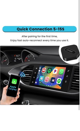 Upgrade Hikity Wireless CarPlay Adapter CarPlay USB Dongle for Car Stereo… - Picture 4 of 8