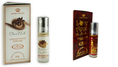 Al Rehab Rasha & Love Apple Perfume Oil Roll On 6ml Combo Pack of 2 | Long Lasti