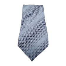 Lavin Paris Blue Wide Kipper Pattern Silk Tie Designer Men Buy 2 Get 1 Free BX2