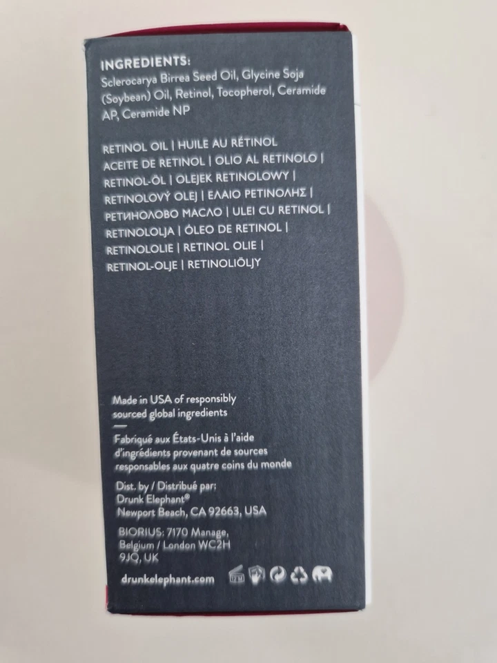 Drunk Elephant.A-Gloei Maretinol Oil. Full size 30ml. New in box. Unopened - Image 4 of 4