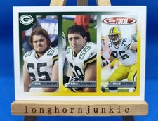 2005 Topps Total Chad Clifton RC rookie card / Mark Tauscher / Mike Flanagan