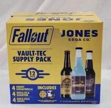 Fallout x Jones Soda Co - Vault-Tec Supply Pack, 12 fl oz, 12-pack SAMEDAY SHIP