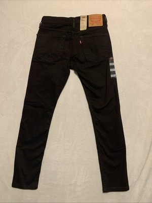 Levis 510 Skinny Jeans Mens 30x32 Black Stretch Flex Denim Dark  New