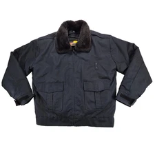 Solar-1 Thinsulate Insulated Work Jacket Mens Large Navy Removable Liner Coat