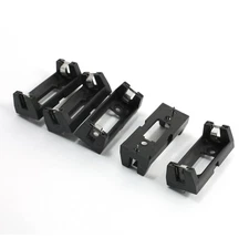 Black Plastic Battery Holder Shell Mounted Pins for CR123A 3V 5pcs