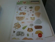 2X EMBOSSED STICKERS  FOR SCRAPBOOKING 29x20 CM (Z561)