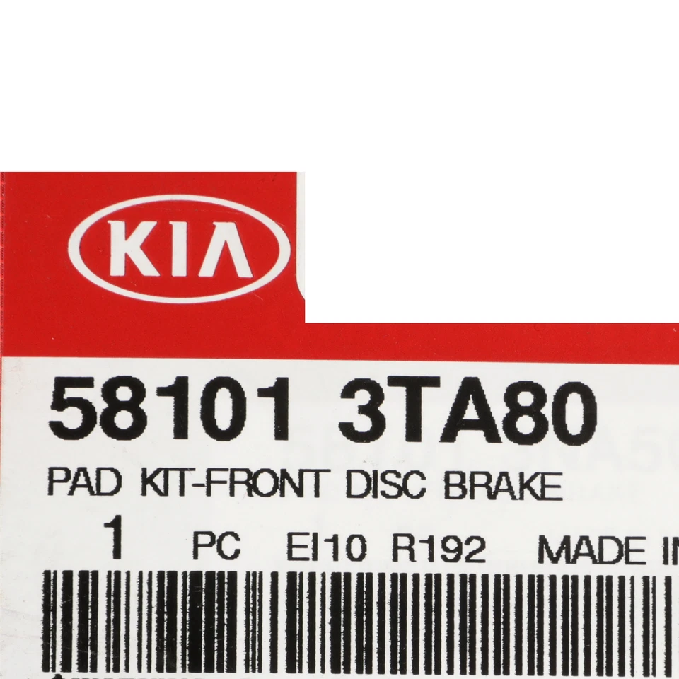 Kit de pastillas de freno de disco delanteras de motor 5,0 L 58101-3TA80 OEM NUEVO 2015-2017 Kia K900 Foto 4 de 4