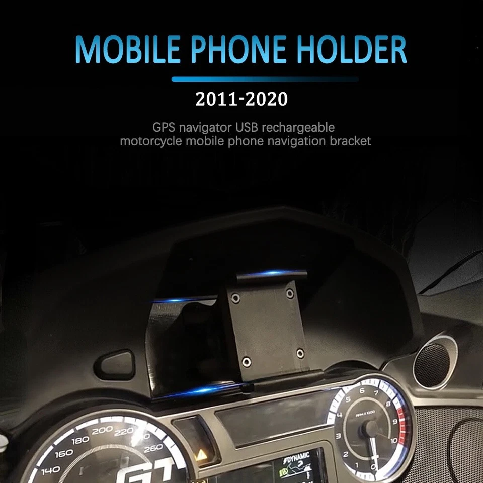 Soporte de navegación GPS para teléfono BMW K1600B K1600GT K1600GTL soporte de cargador USB Foto 2 de 4