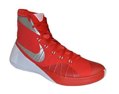 Nike NK HYPERDUNK 2015 Red Silver Metallic Basketball Shoes NWOT