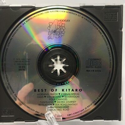Best of Kitaro (1985 Kuckuck) Original Import Audio CD 13711107326