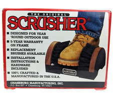 Original Scrusher Boot Shoe Brush Scrubber Cleaner Wood Maple Trim NEW BOXED H-1