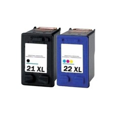 2 Ink Cartridges for HP F375 F378 F380 F385 F388 F390 1250 4350 4352 21XL 22XL