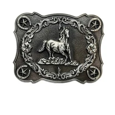 Western Belt Buckle Rodeo Cowgirl Horse Belt Buckles Women Girls