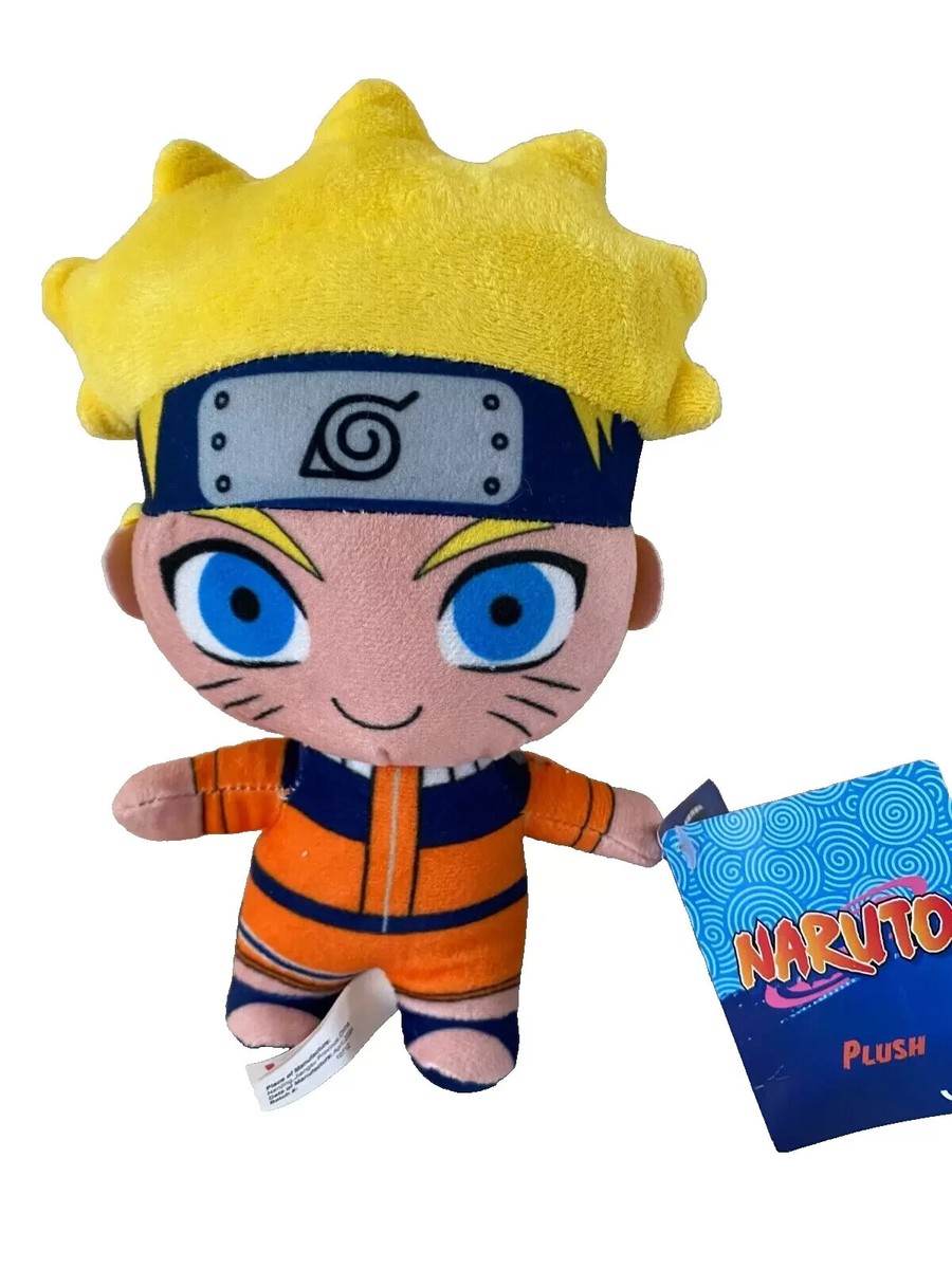 Set of 5 Naruto Plush Toys Shonen Jump 8 inch each. Full Set. New