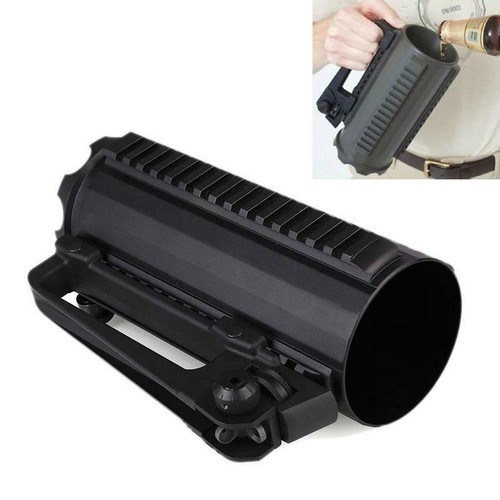 Military Mug Aluminum Detachable Carry Battle Beer Rail Mug Cup Black - Picture 9 of 12