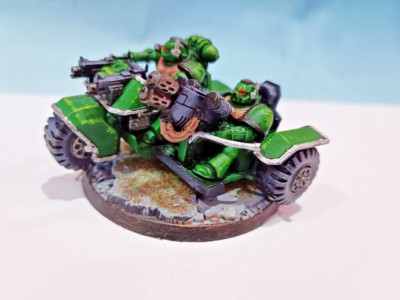 ATTACK BIKE SALAMANDER DARK ANGEL PAINT SPACE MARINES WARHAMMER 40K 2