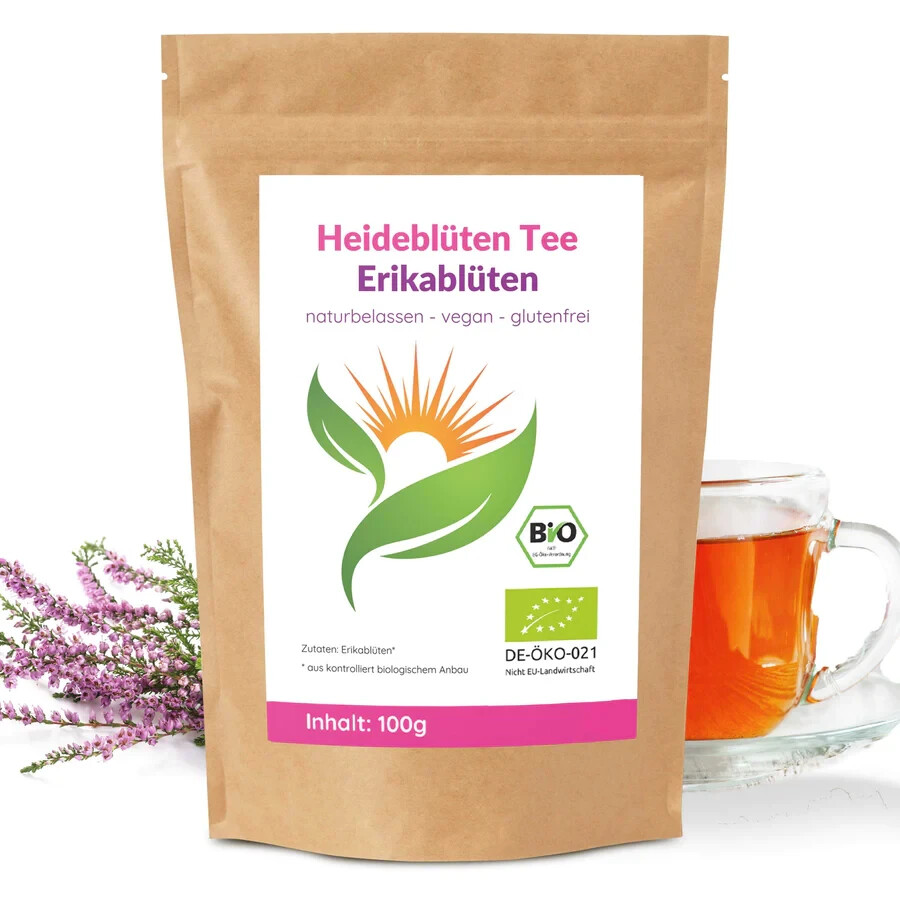 Erikablüten Heideblüten Tee BIO Erikatee Heideblütentee