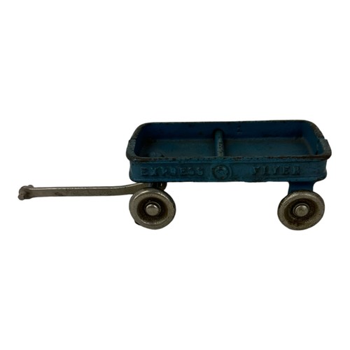 RARE ANTIQUE KILGORE EXPRESS FLYER WAGON - ORIGINAL CAST IRON TOY WAGON - Picture 10 of 19