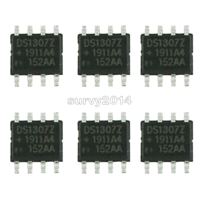10PCS DS1307 DS1307Z SOP-8 RTC SERIAL 512K I2C Real-Time Clock IC
