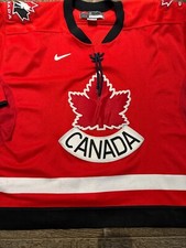 VTG Nike Team Canada 2002 Salt Lake Olympic Hockey Jersey sz 56 Red AUTHENTIC